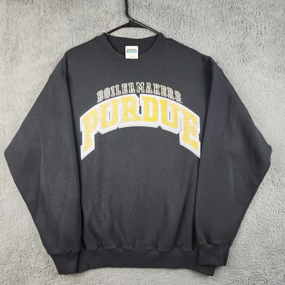 Vintage Purdue University Sweatshirt Men's Large 90's USA Made Boilermakers NCAA